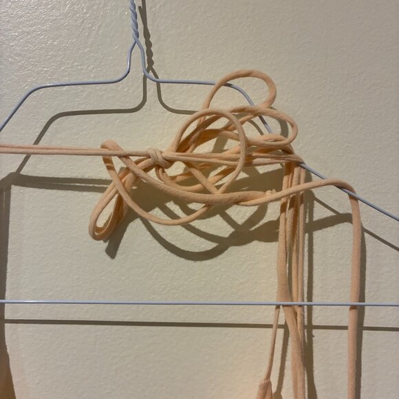 Loup Charmant 100% Cotton Light Pink Flowy Halter Midi Dress - Women's XS - Picture 3 of 6